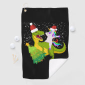 Serviette De Golf unicorne équitation dinosaure arbre Trex dabbing C (En situation)