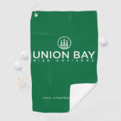 Serviette De Golf Union Bay Risk Advisers Golf Towel - Vert (En situation)