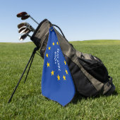 Serviette De Golf Union européenne drapeau de l'UE personnalisé (Vert)
