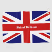 Serviette De Golf Union Jack - Drapeau du Royaume-Uni - Personnalisé (Horizontal)