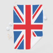Serviette De Golf Union Jack/Flag Design (En situation)