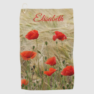 Serviette De Golf unique, belle, coloré, peint motif un vert