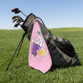 Serviette de golf unique de style comique (Vert)