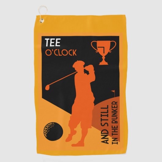 Serviette De Golf Unique Funny Vintage Golf Cadeau (Devant)