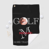 Serviette De Golf Unique plaisir Photo Monogramme et Nom Golf Servie (En situation)