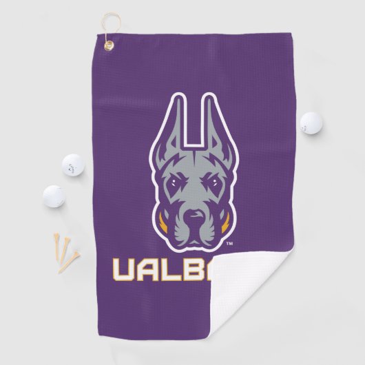 Serviette De Golf Université d'Albany Great Danes (En situation)
