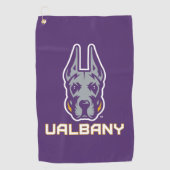 Serviette De Golf Université d'Albany Great Danes (Devant)