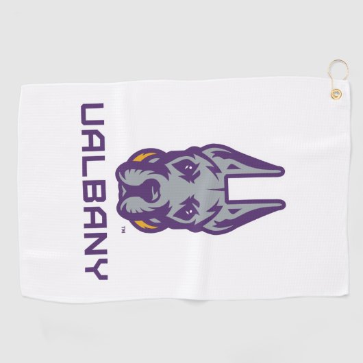Serviette De Golf Université d'Albany Great Danes (Horizontal)