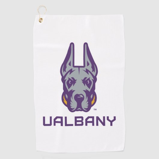 Serviette De Golf Université d'Albany Great Danes (Devant)