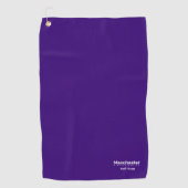 Serviette De Golf University Golf Team Purple and White (Devant)