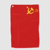 Serviette De Golf URSS Union soviétique Drapeau faucon communiste fa (Devant)