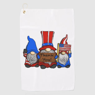 Serviette De Golf USA American Garden Gnomes Merci Pour Votre Serv