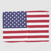 Serviette De Golf USA flag, flag of USA, American flag (Horizontal)