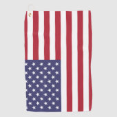 Serviette De Golf USA flag, flag of USA, American flag (Devant)