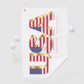 Serviette De Golf USA Flag Golf Towel (En situation)