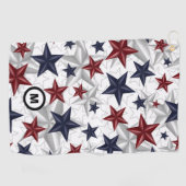 Serviette De Golf USA Stars Patriotic Initial (Horizontal)