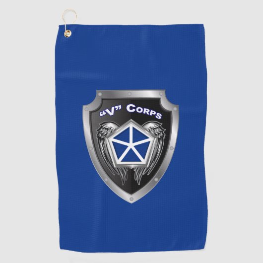 Serviette De Golf V Corps blindé Bouclier Customisé (Devant)