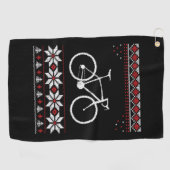Serviette De Golf Vacances de Noël à vélo (Horizontal)