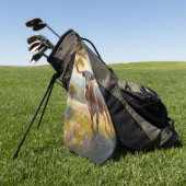 Serviette De Golf Vache à landes du printemps du Texas (Vert)