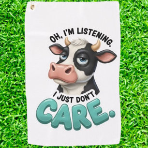 SERVIETTE DE GOLF VACHE À L'HUMOUR DRÔLE