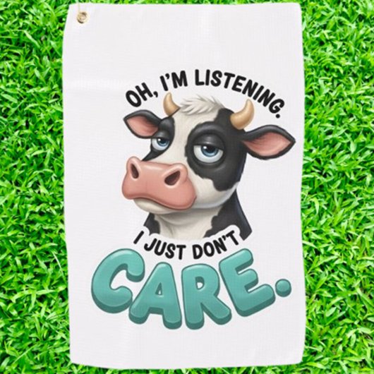 SERVIETTE DE GOLF VACHE À L'HUMOUR DRÔLE