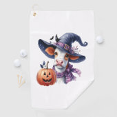 Serviette De Golf Vache d'Halloween à l'automne (En situation)