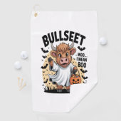 Serviette De Golf Vache drôle Halloween (En situation)