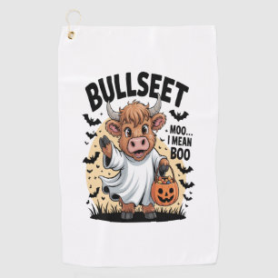 Serviette De Golf Vache drôle Halloween
