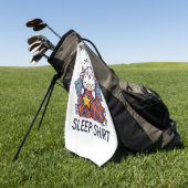 Serviette De Golf Vache Highland, sommeil officiel (Vert)