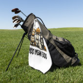 Serviette De Golf Vache Highland Spooky Halloween (Vert)