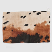 Serviette De Golf Vachette à crème noire Brown (Horizontal)