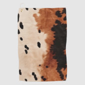 Serviette De Golf Vachette à crème noire Brown (Devant)