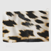 Serviette De Golf Vachette blanche noire (Horizontal)