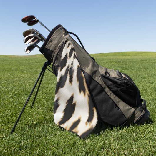 Serviette De Golf Vachette blanche noire (Vert)