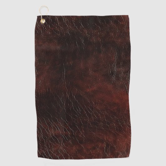 Serviette De Golf Vachette en cuir Brown Faux Sud-Ouest (Devant)