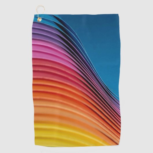 Serviette De Golf Vague colorée (Devant)