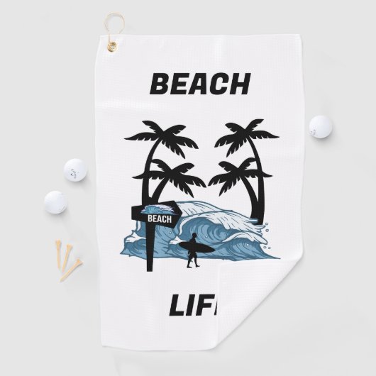 Serviette De Golf Vague de plage Funny (En situation)