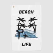 Serviette De Golf Vague de plage Funny (Devant)