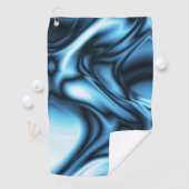 Serviette De Golf Vague de soie bleue (En situation)