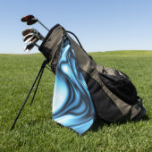 Serviette De Golf Vague de soie bleue (Vert)