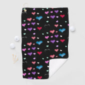 Serviette De Golf Valentine's Day coeur Golf Towel (En situation)