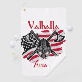 Serviette De Golf Valhalla Await - Drapeau américain (En situation)