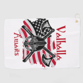Serviette De Golf Valhalla Await - Drapeau américain (Horizontal)