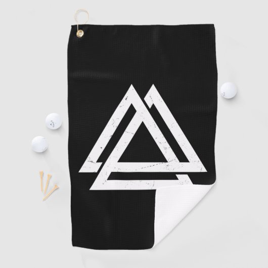 Serviette De Golf Valknut Viking (En situation)
