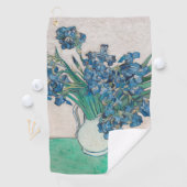 Serviette De Golf Van Gogh Iris Vase Peinture Impressionnisme (En situation)