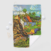 Serviette De Golf Van Gogh - Maisons à Auvers, célèbre peinture (En situation)