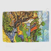 Serviette De Golf Van Gogh - Maisons à Auvers, célèbre peinture (Horizontal)
