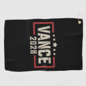 Serviette De Golf Vance 2028 Président de la campagne électorale Dra (Horizontal)