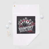 Serviette de golf VanPort Bowling News (En situation)