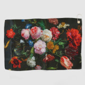 Serviette De Golf Vase de verre avec des fleurs (Horizontal)